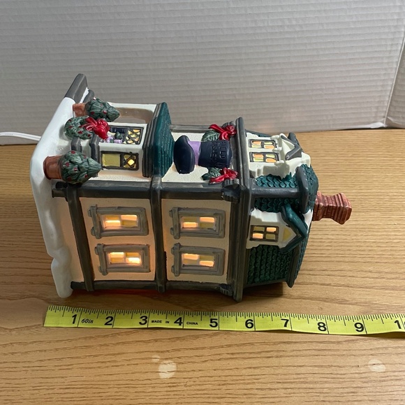 1997 Dickens Collectables Towne Series Hatfield Haberdashery Christmas Village - Picture 15 of 15